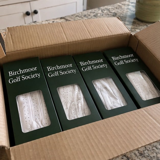 Custom golf gloves — customer photo