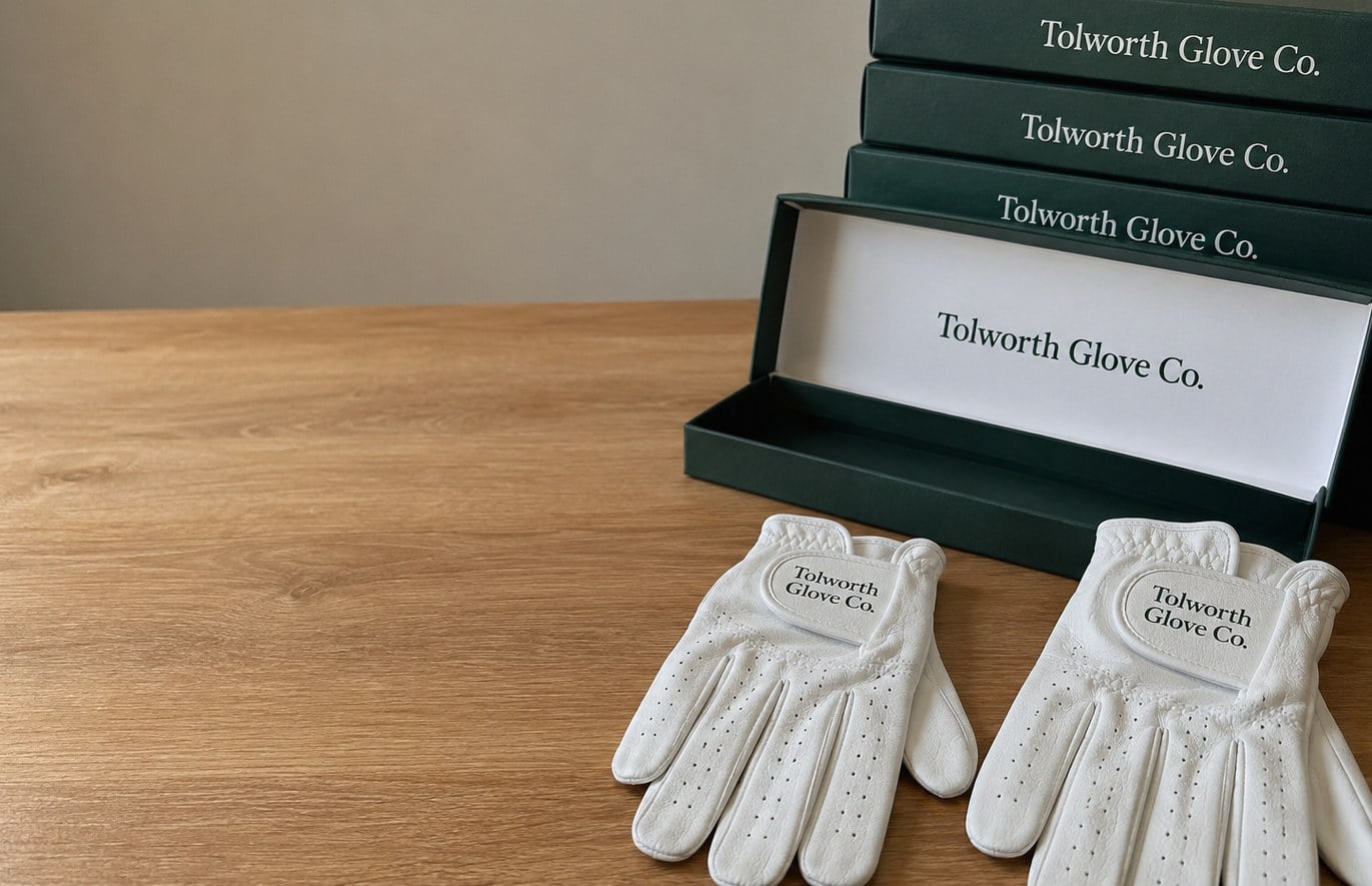 Custom printed golf gloves with logo