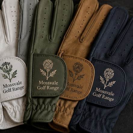 Golf gloves with logo printing